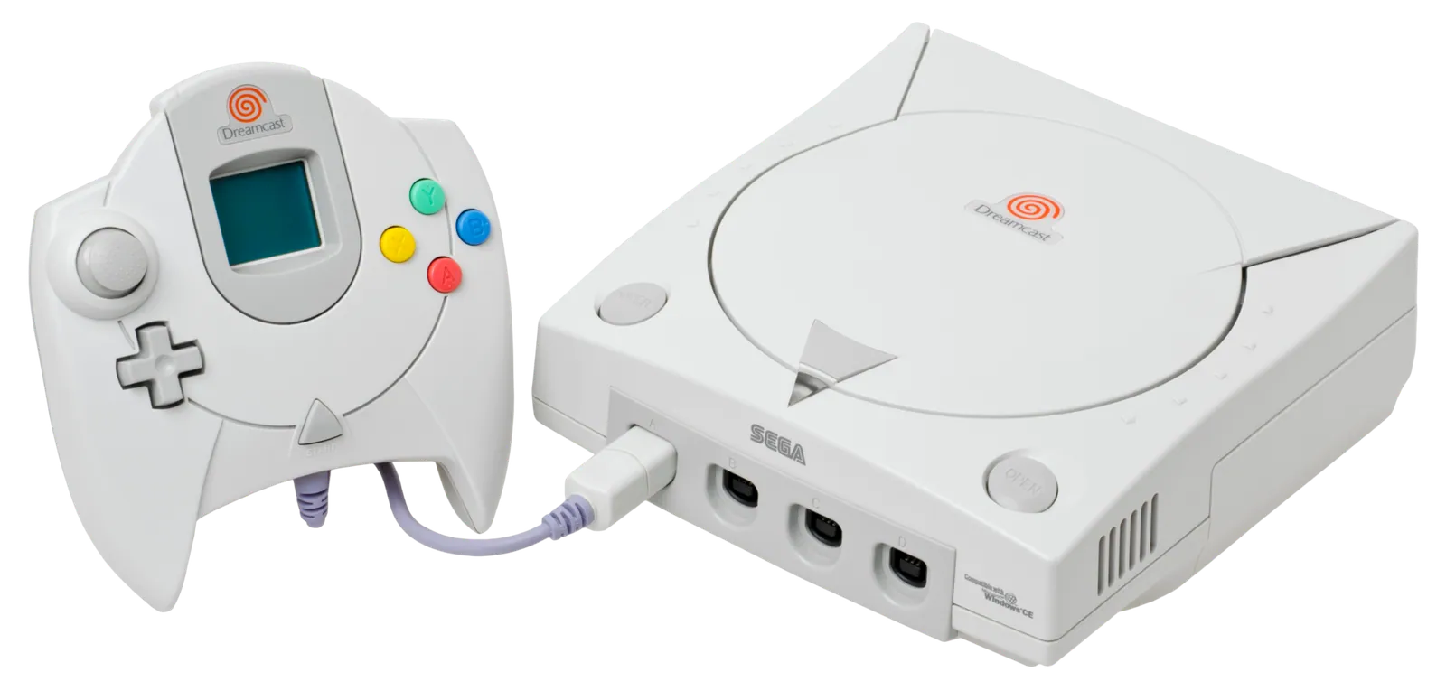 SEGA Dreamcast console with controller