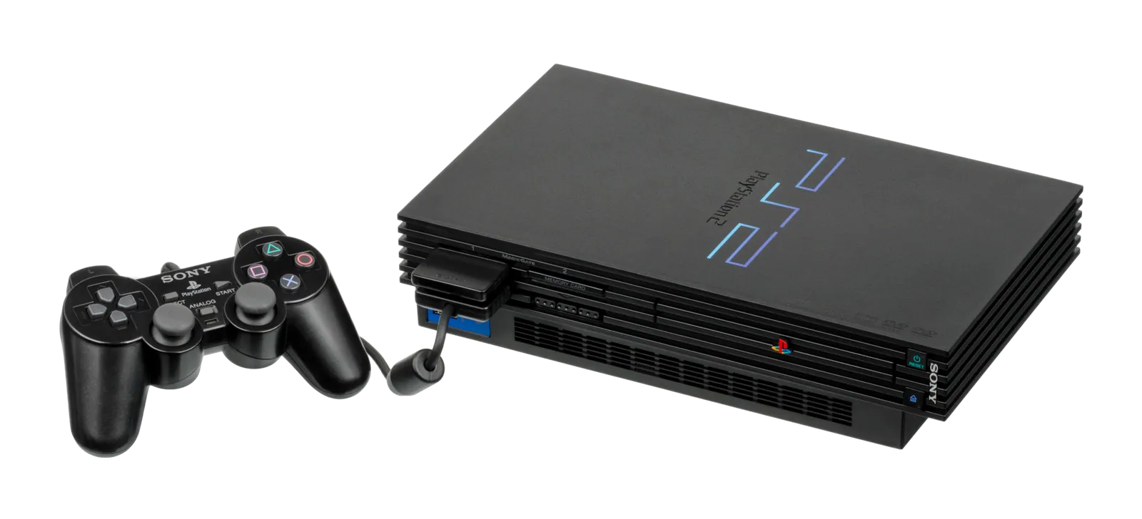 PlayStation 2 (SCPH-30001) with DualShock 2 controller