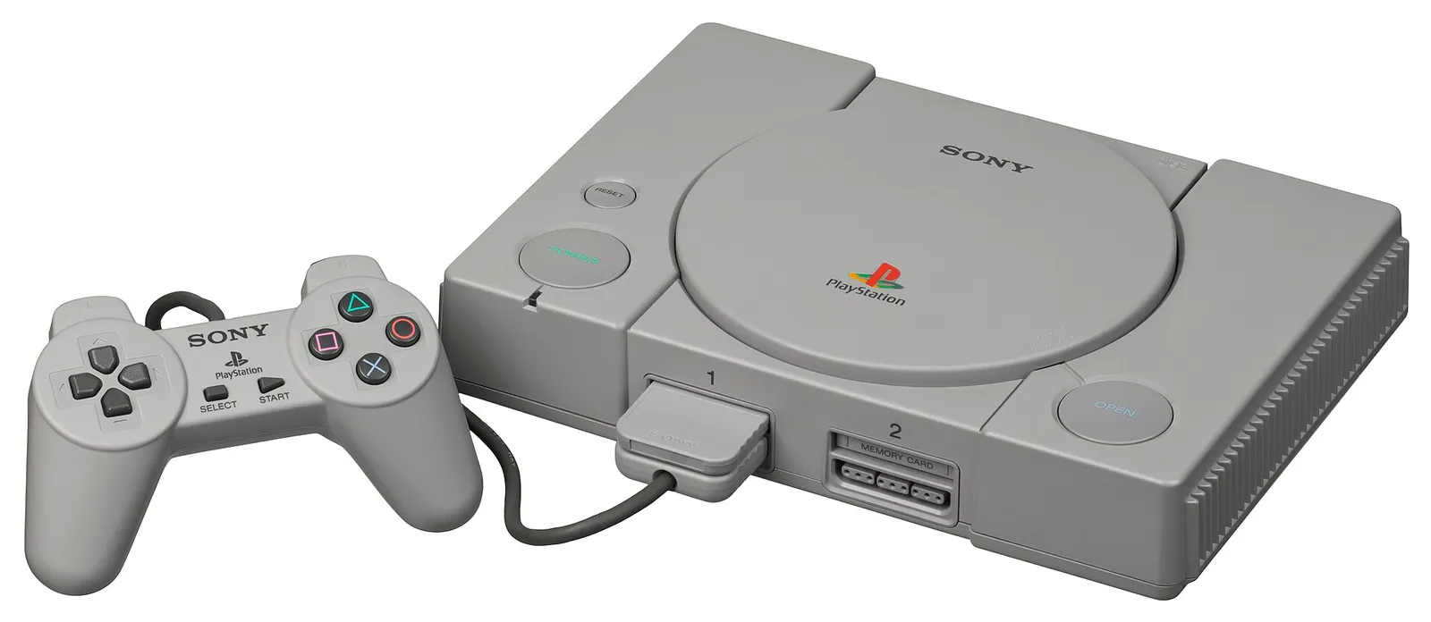Original PlayStation (SCPH-1000) with controller